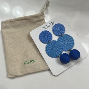 NWT Jcrew Rafia Drop Earrings